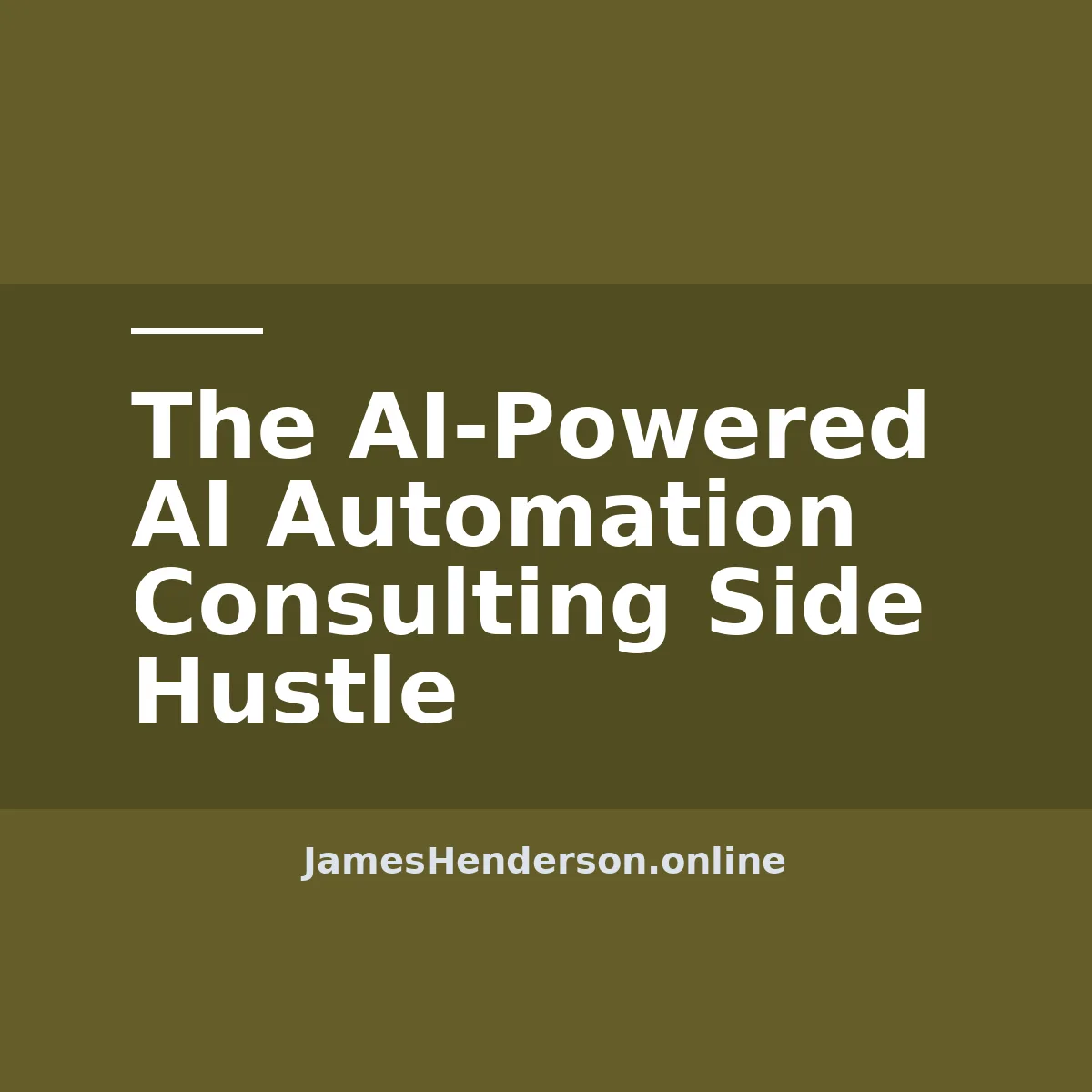 The AI-Powered AI Automation Consulting Side Hustle