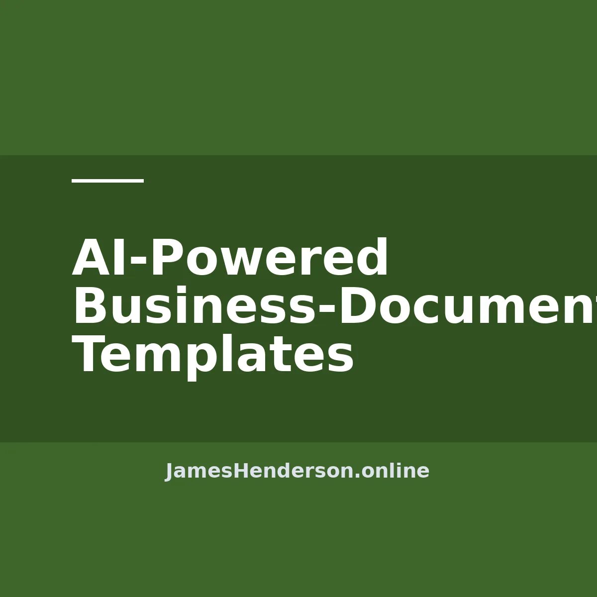 AI-Powered Business-Document Templates