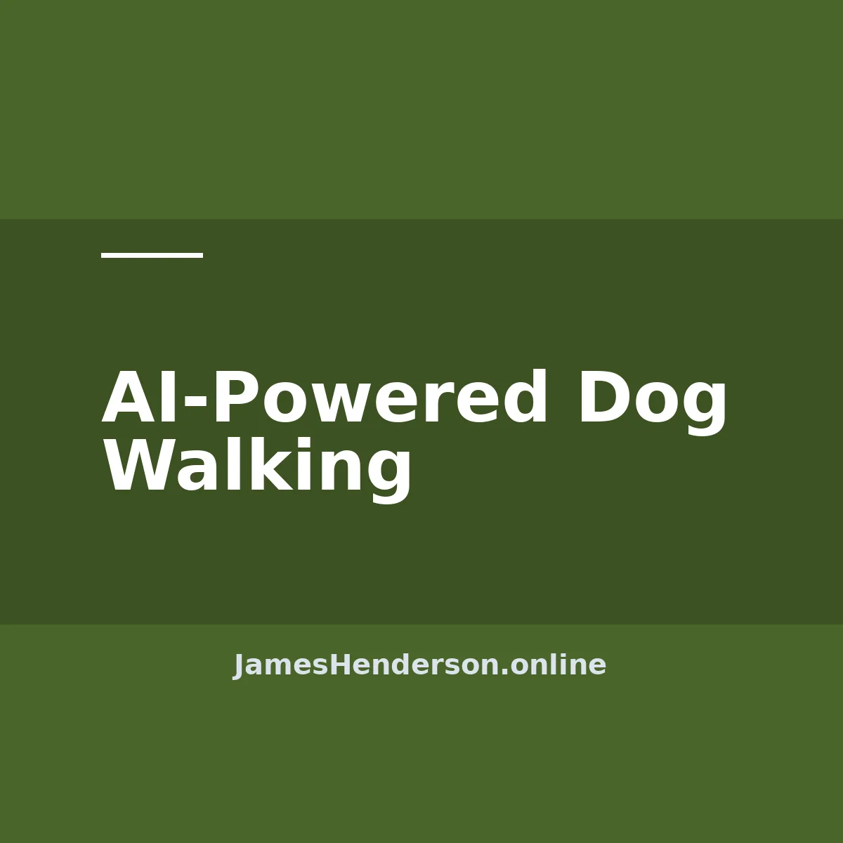 AI-Powered Dog Walking