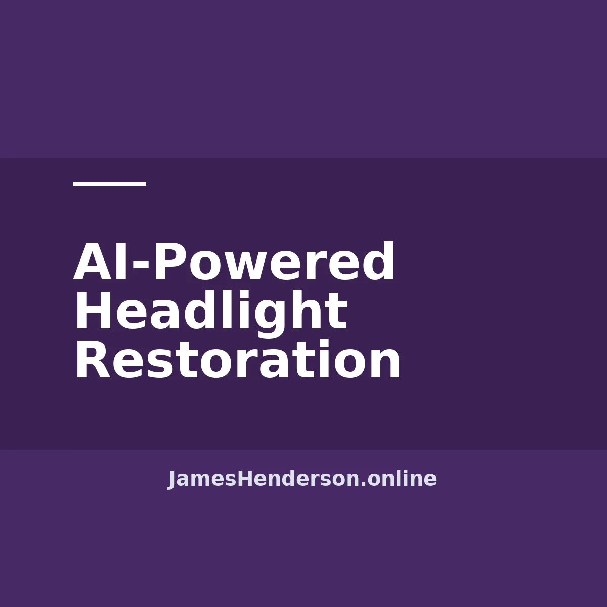 AI-Powered Headlight Restoration