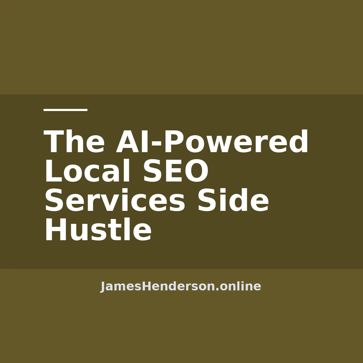 The AI-Powered Local SEO Services Side Hustle