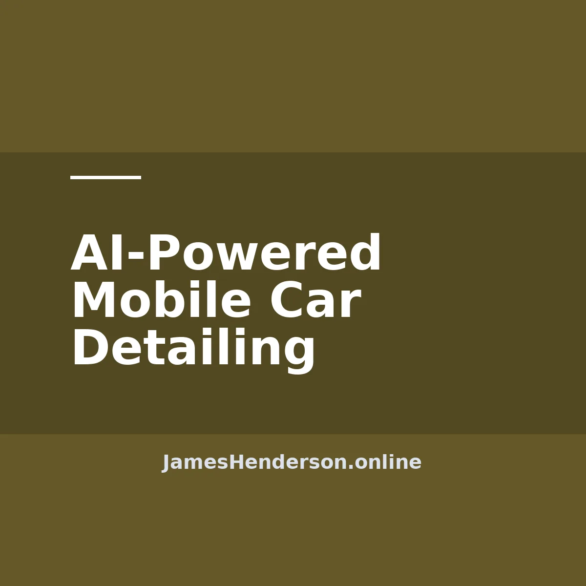 AI-Powered Mobile Car Detailing