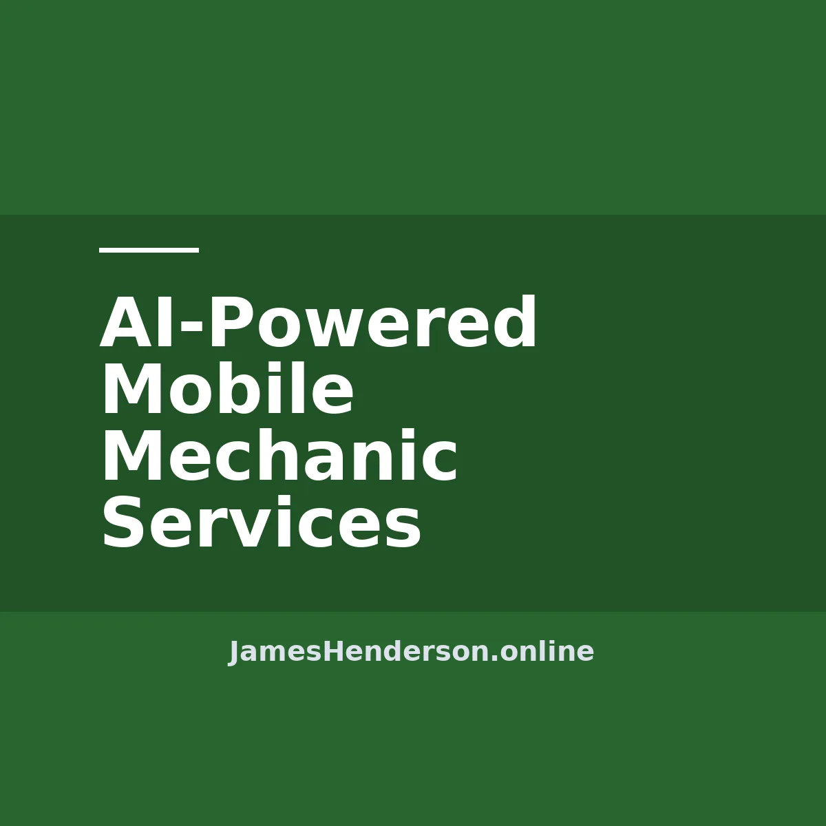 AI-Powered Mobile Mechanic Services