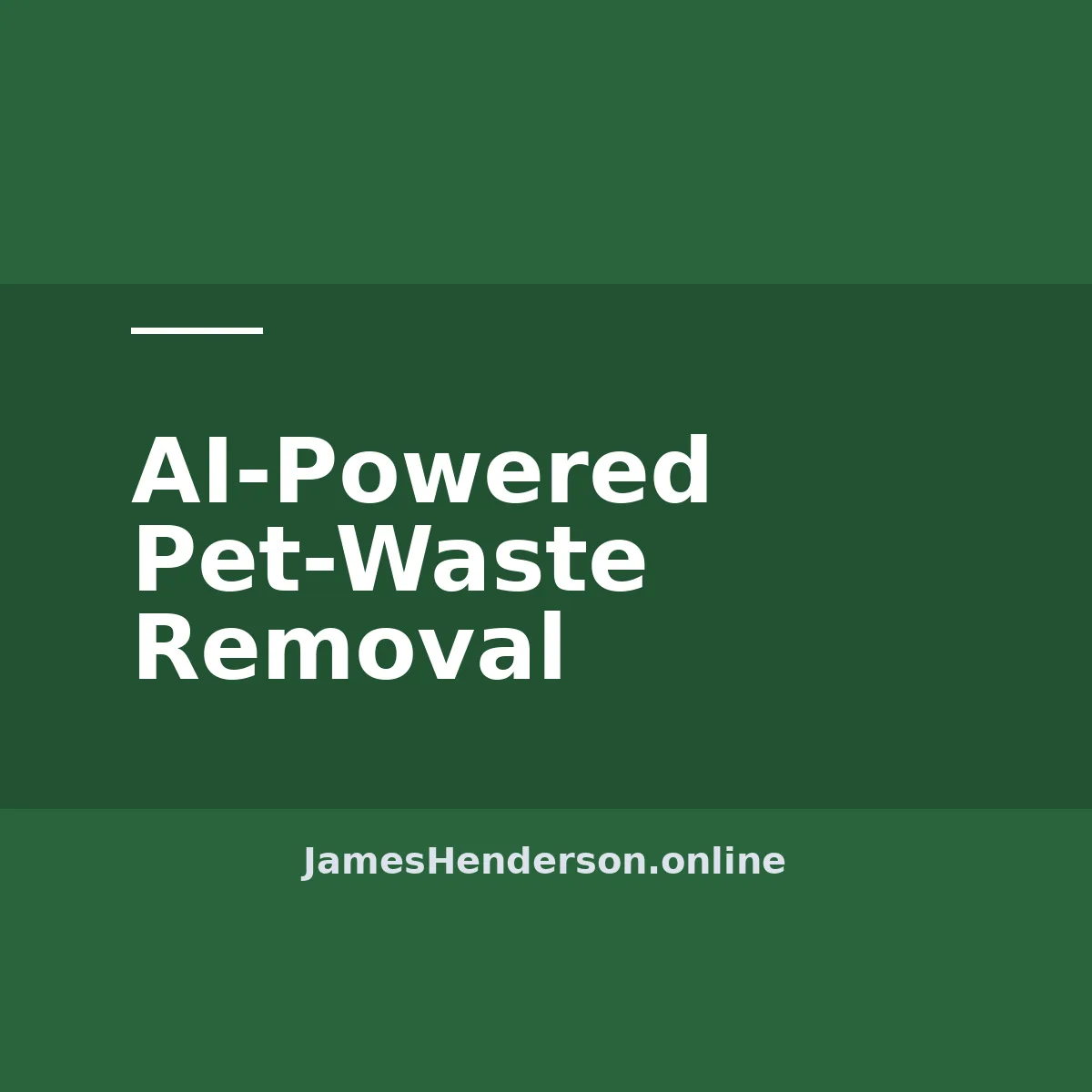 AI-Powered Pet-Waste Removal