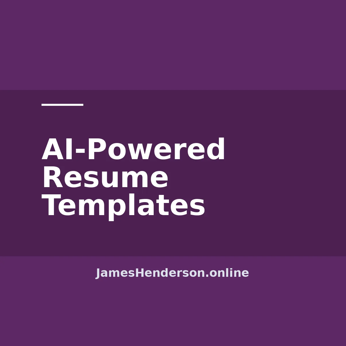 AI-Powered Resume Templates