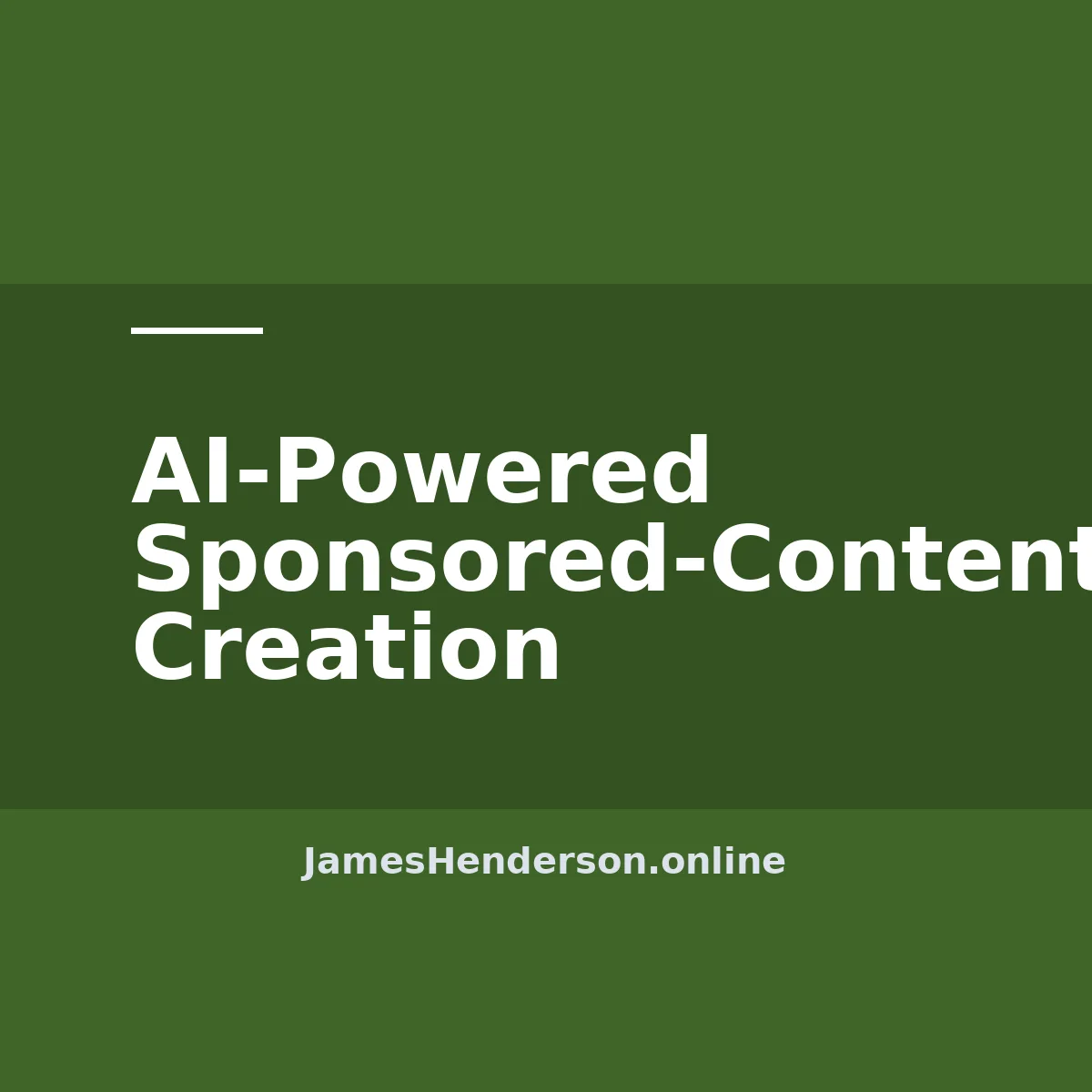 AI-Powered Sponsored-Content Creation