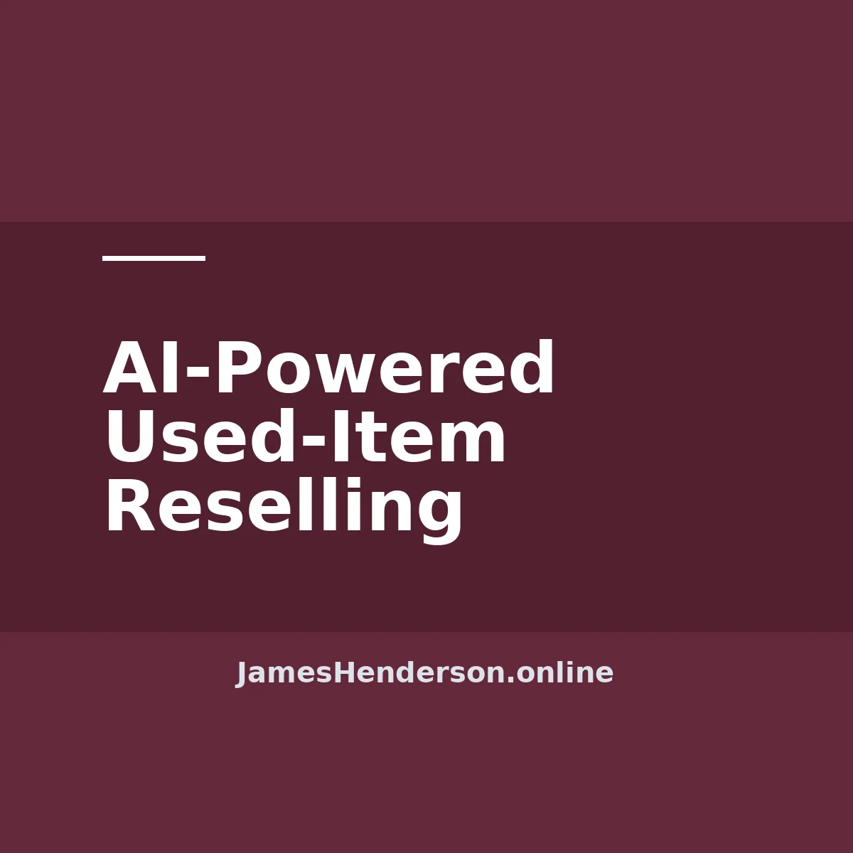 AI-Powered Used-Item Reselling