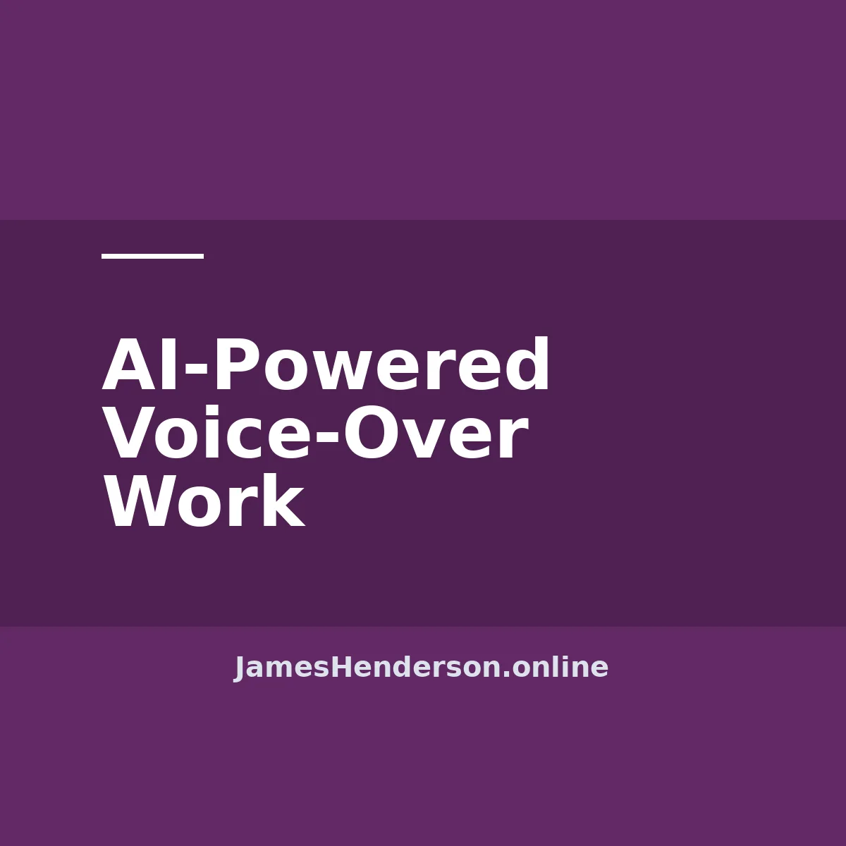 AI-Powered Voice-Over Work