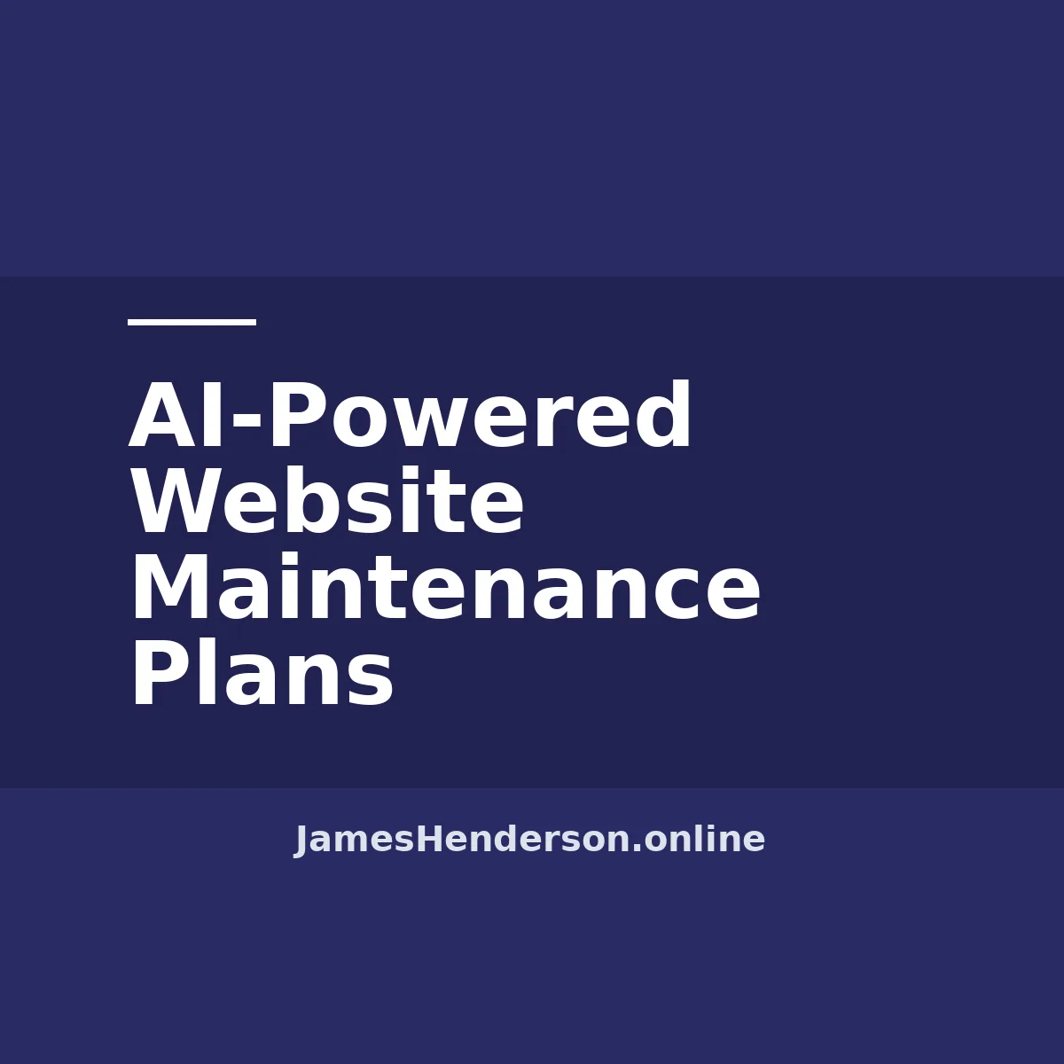AI-Powered Website Maintenance Plans